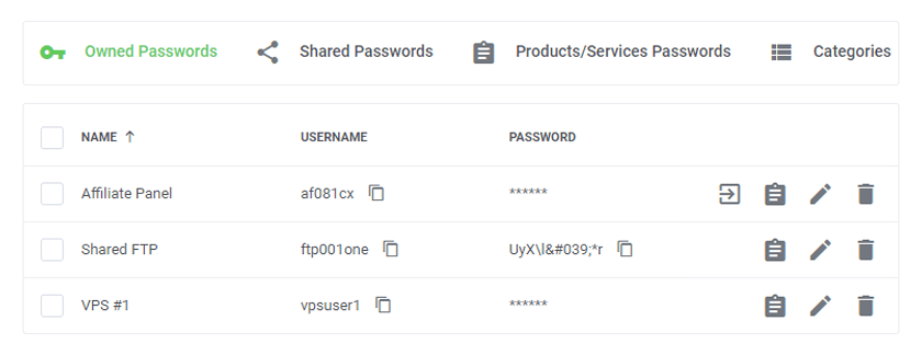 Password Manager For WHMCS 2: Customer Experience - WHMCS Module Bundle