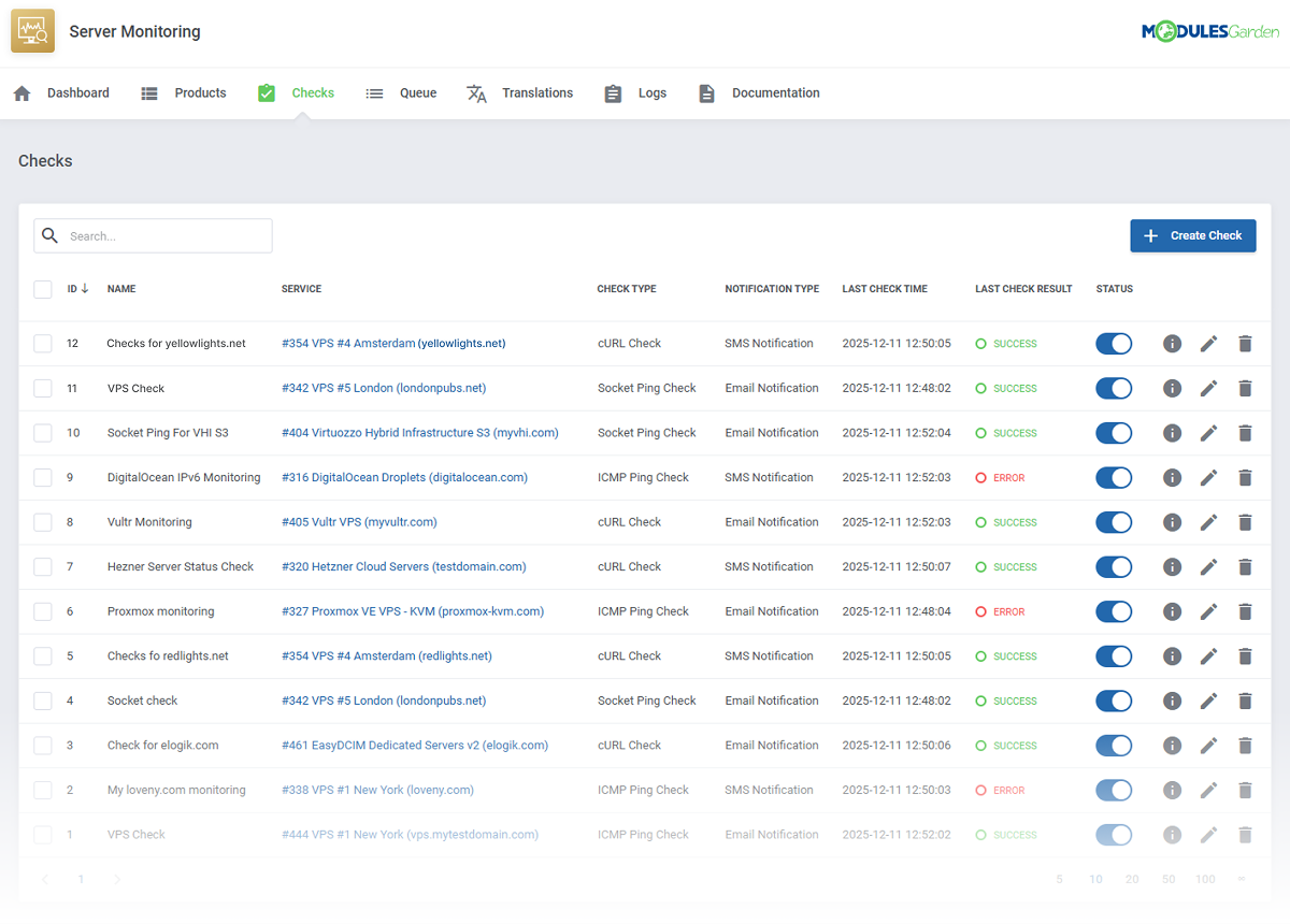 Server Monitoring For WHMCS 1: On-Premises VPS & Cloud Provisioning - WHMCS Module Bundle