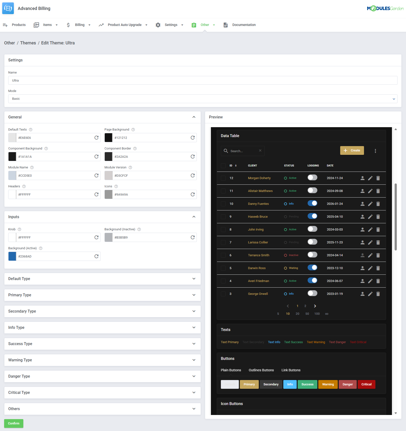 Advanced Billing For WHMCS: Module Screenshot 55