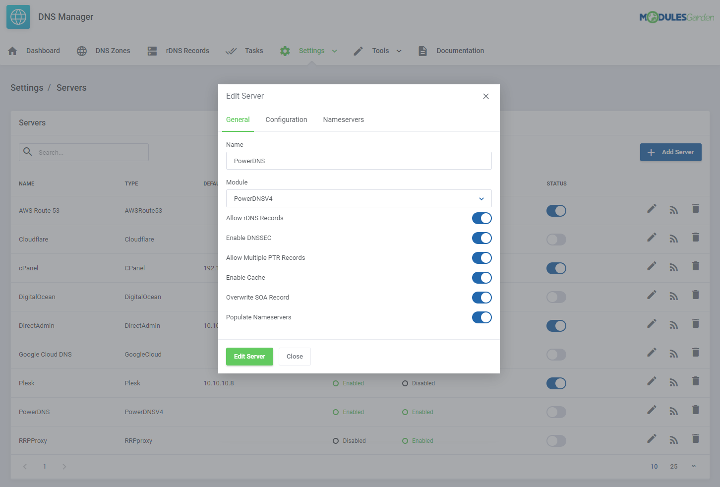 DNS Manager For WHMCS: Module Screenshot 35