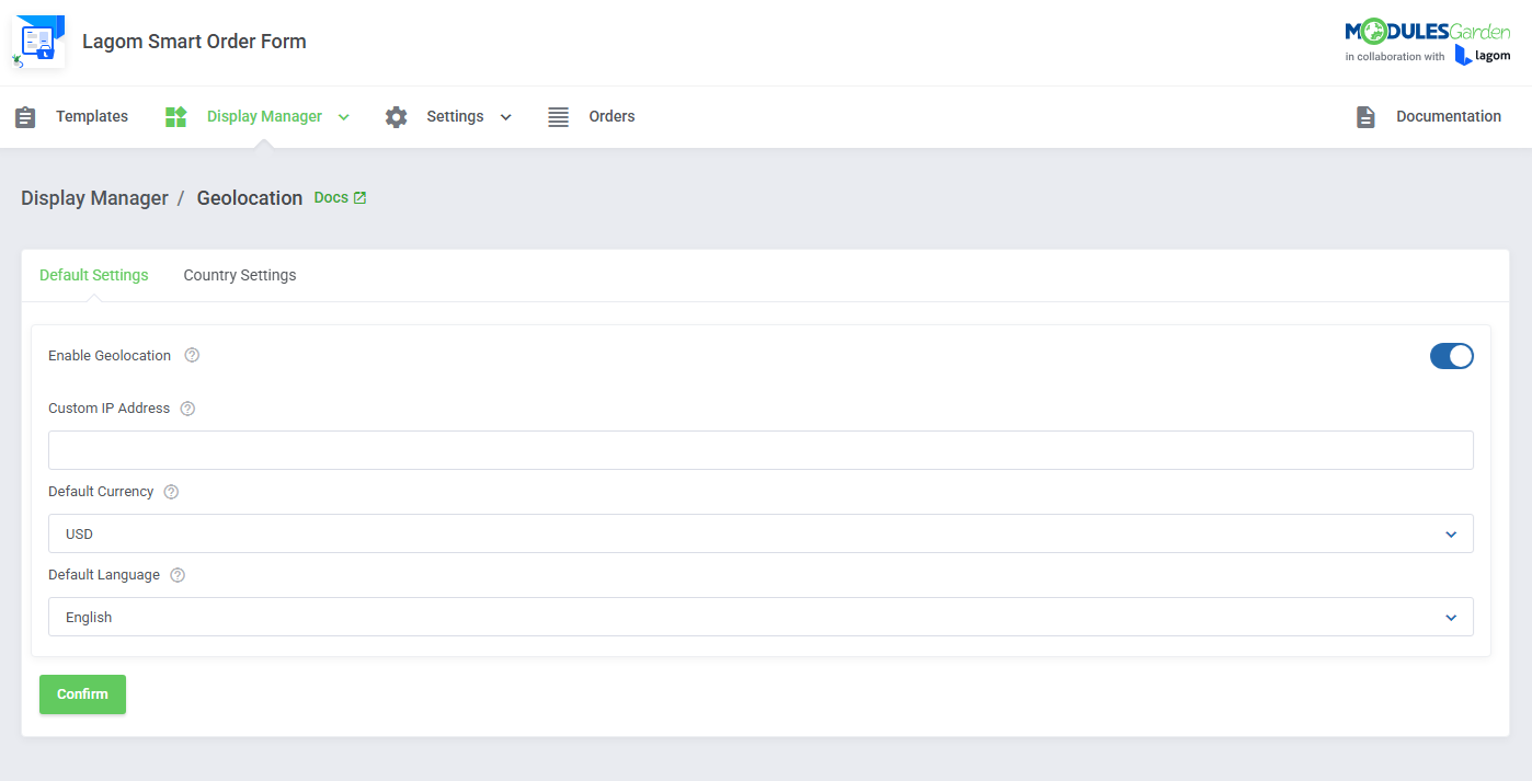 Lagom Smart Order Form For WHMCS: Module Screenshot 16