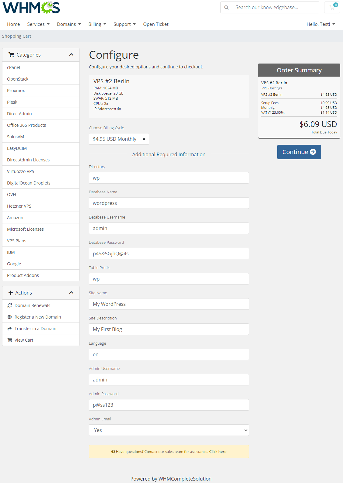 Plesk Extended For WHMCS: Module Screenshot 25